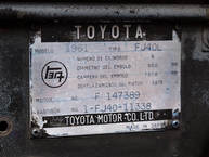 1961 Toyota Land Cruiser FJ40 Grey FJ40 11338 GUJ-215