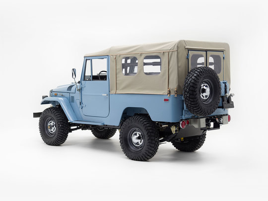 The FJ Company Toyota Land Cruise 1973 FJ43-27496 Capri Blue