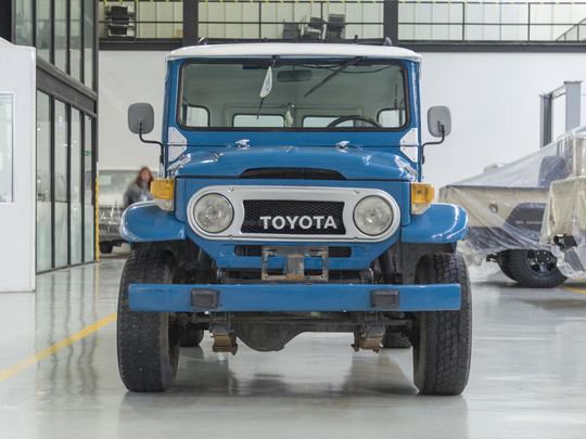 The FJ Company - 1973 Toyota Land Cruiser Blue FJ43 27466 - Before Restoration