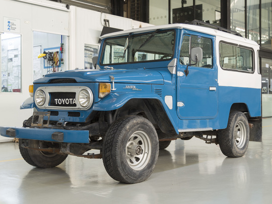 The FJ Company - 1973 Toyota Land Cruiser Blue FJ43 27466 - Before Restoration