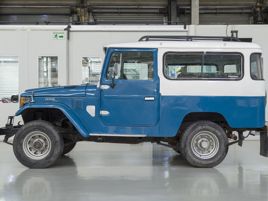 The FJ Company - 1973 Toyota Land Cruiser Blue FJ43 27466 - Before Restoration