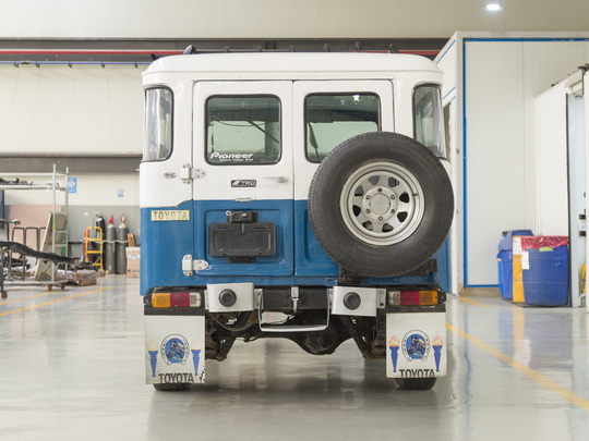 The FJ Company - 1973 Toyota Land Cruiser Blue FJ43 27466 - Before Restoration