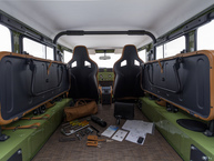 The FJ Company 1974 G43-S Signature FJ43 28788 Green - Studio Interior Topaz Leather