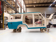 The FJ Company Toyota Land Cruiser 1980 FJ55-120563 Capri Blue White