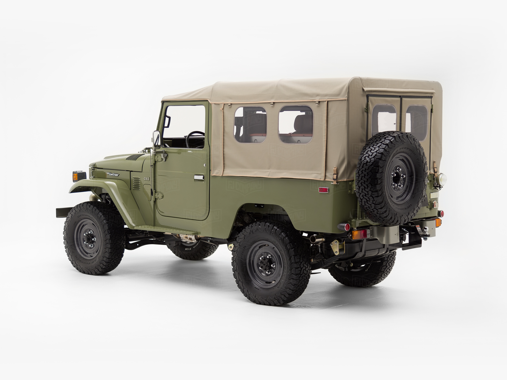 The FJ Company Toyota Land Cruiser 1980 FJ43-64971 Light Olive Todd Snyder Edition