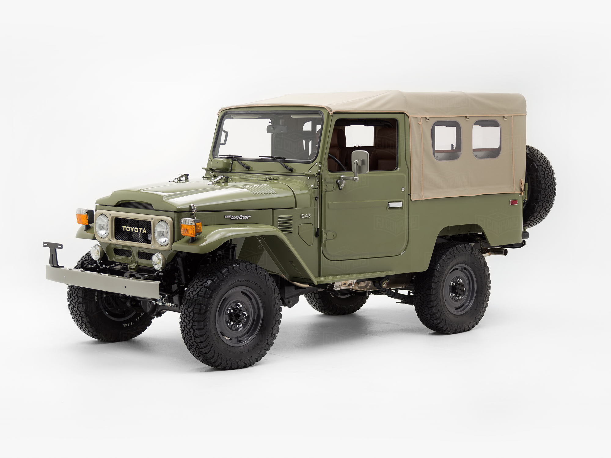 The FJ Company Toyota Land Cruiser 1980 FJ43-64971 Light Olive Todd Snyder Edition
