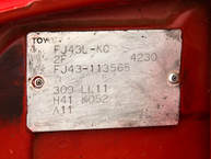 1984 Toyota Land Cruiser FJ43-113565 red